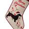 Glitzhome® 21" Merry Christmas Dachshund Stocking, Set Of 2
